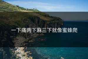 一下痛两下麻三下就像蜜蜂爬