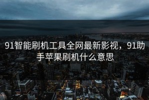 91智能刷机工具全网最新影视，91助手苹果刷机什么意思