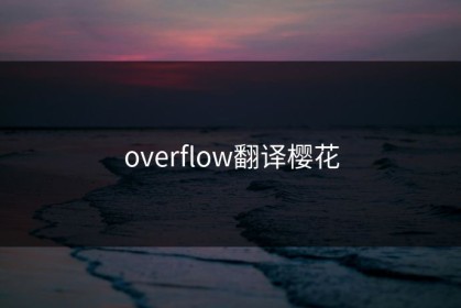 overflow翻译樱花